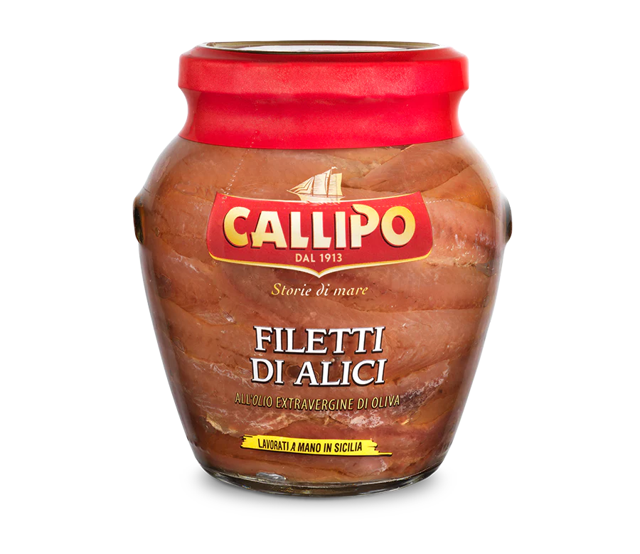 Callipo Fillets of Anchovies in Extra Virgin Olive Oil,