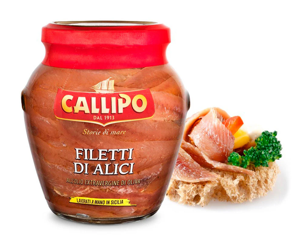 Callipo Fillets of Anchovies in Extra Virgin Olive Oil, - Image 2