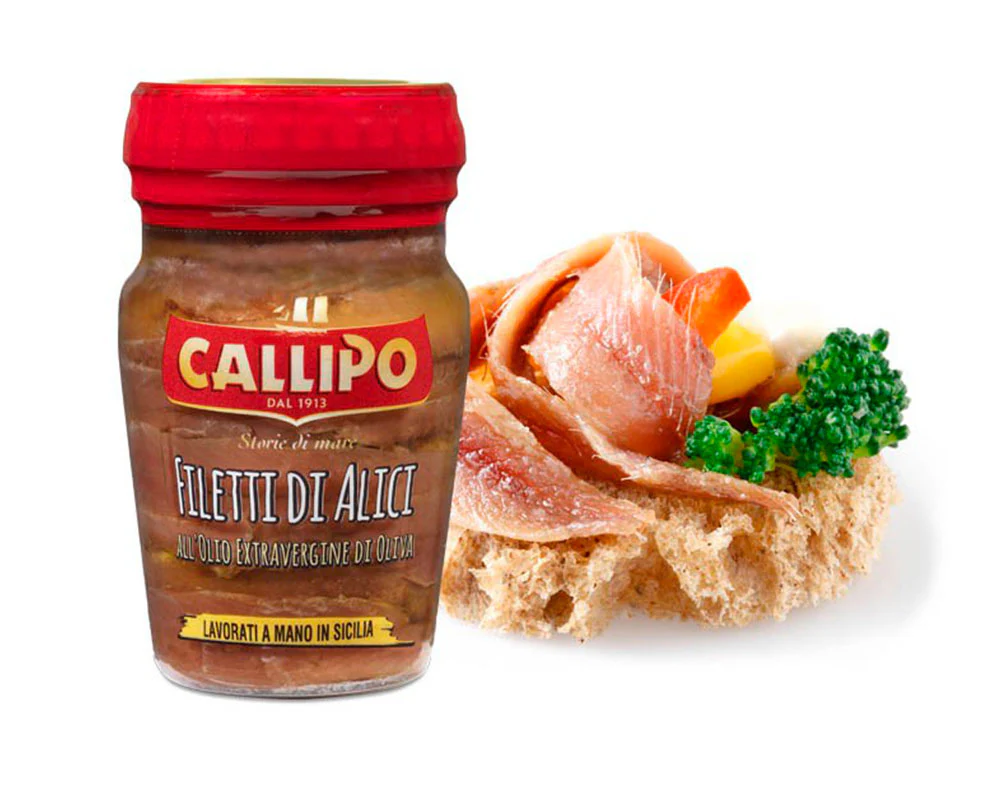 Callipo Fillets of Anchovies in Extra Virgin Olive Oil, - Image 3