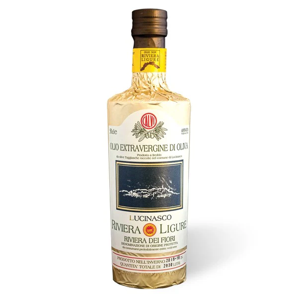 Calvi Riviera Ligure D.O.P. - LUCINASCO, Extra Virgin Olive Oil, Taggiasca Olives, 16.9 oz | 500 ml