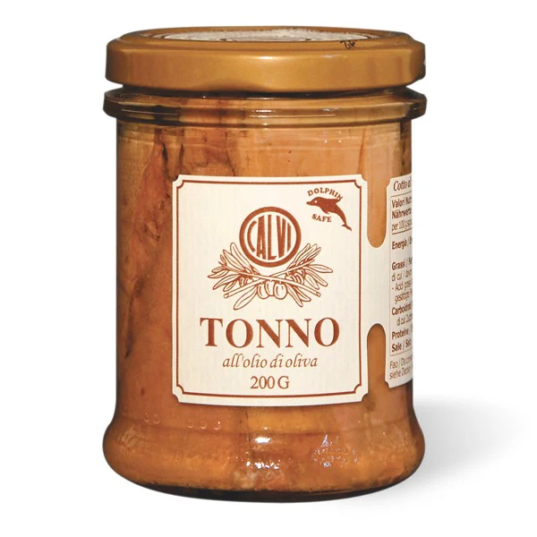 Calvi Tuna Fillets in Olive Oil, 200g Jar | Product of Italy