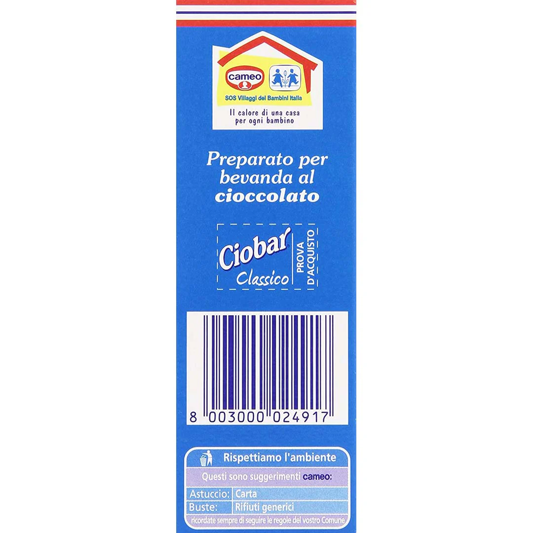 Cameo Ciobar Italian Classic Chocolate, 5pk - 125g - Image 3