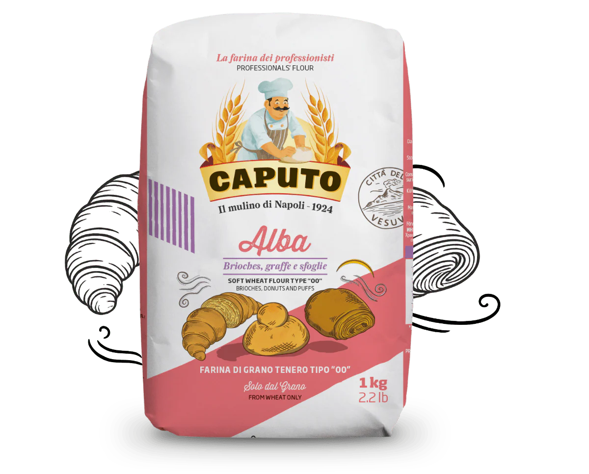 Caputo Alba Type 00 Flour – Italian Soft Wheat Flour for Brioches, Donuts & Pastries, 2.2 lb | 1 kg - Image 2