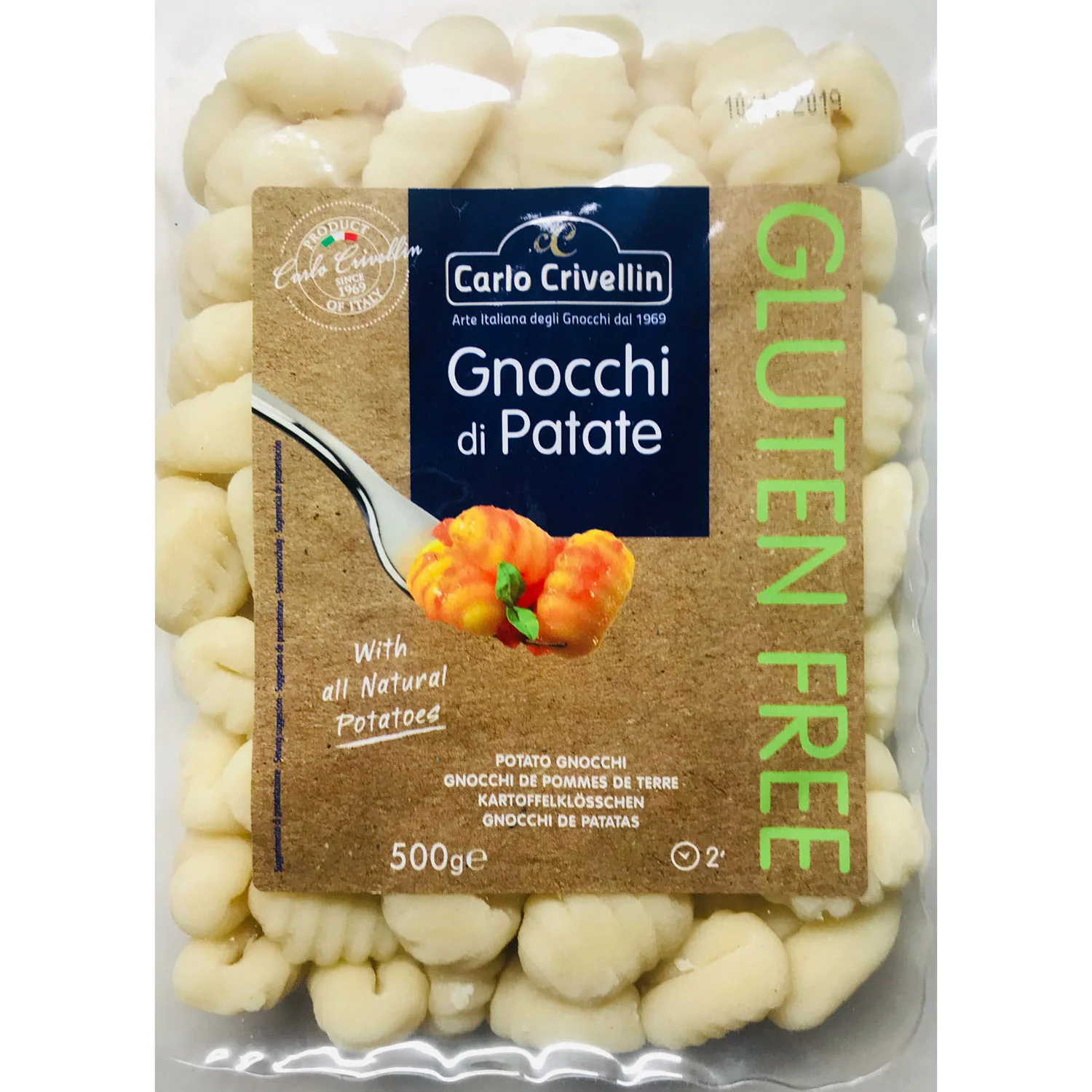 Carlo Crivellin Gluten Free Potato Gnocchi, 17.6 oz | 500 g