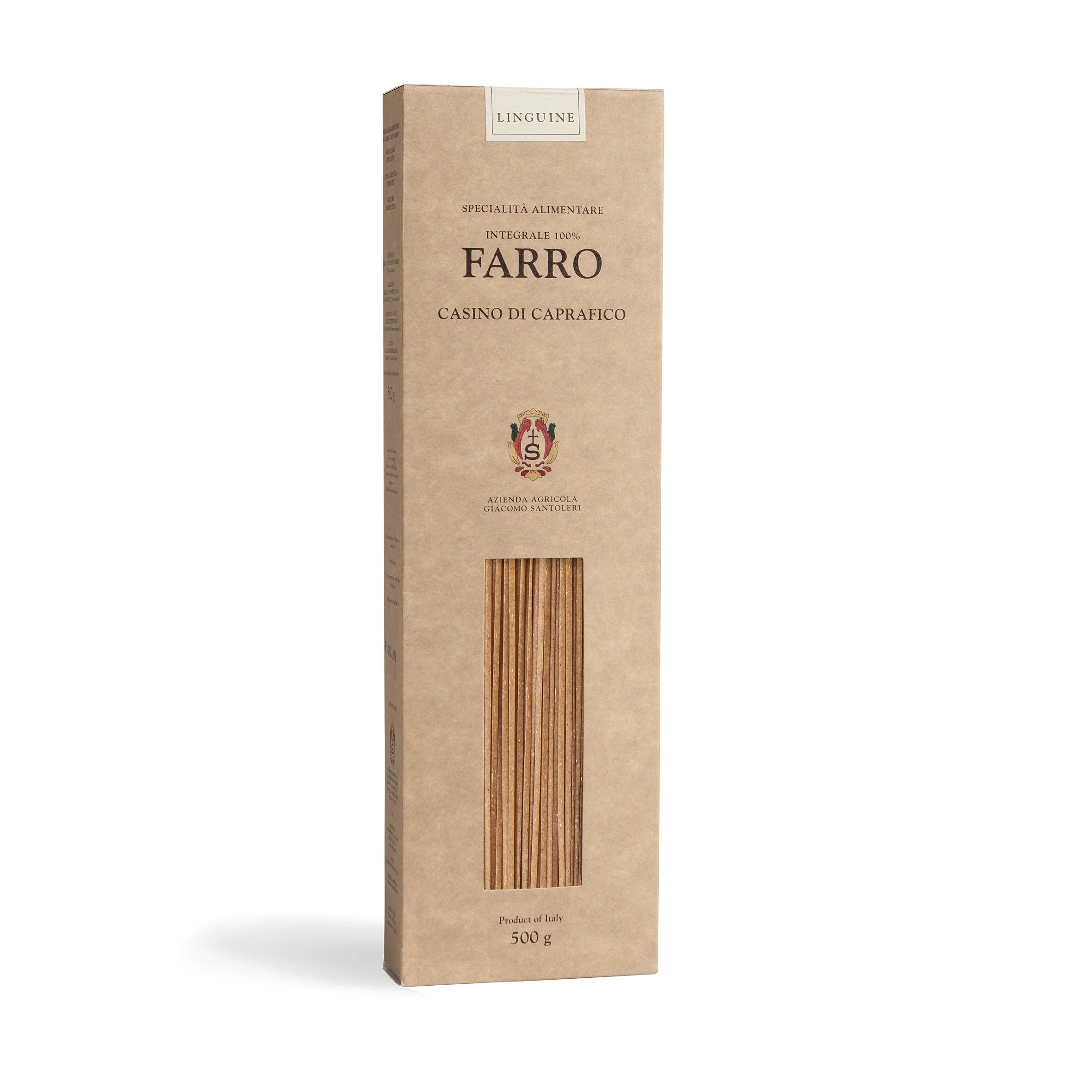 Casino Di Caprafico Farro Pasta Linguie, 17.6 oz | 500g