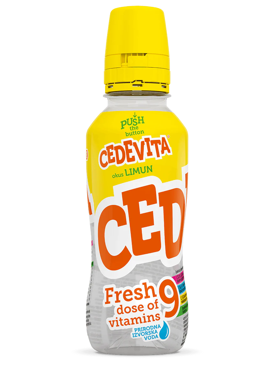 Cedevita Lemon Flavor Drink, Fresh Dose of 9 Vitamins, 11.5 FL OZ