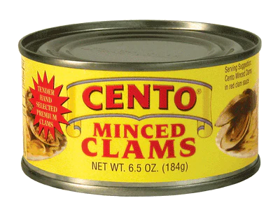 Cento Minced Clams, 184g Can