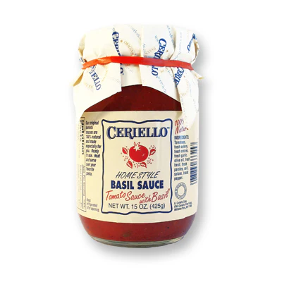 Ceriello Basil & Tomato Sauce, 15 oz
