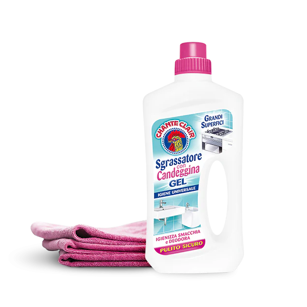 Chanteclair Degreaser With Bleach Gel, Sgrassatore con Candeggina Gel, 750 ml