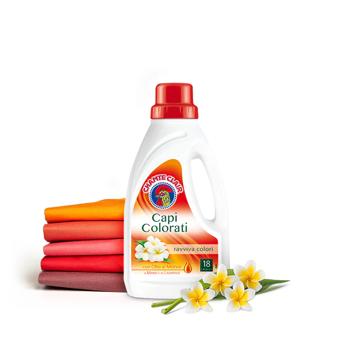 Chanteclair, Machine Wash Color Detergent, Capi Colorati, 18 Washes, 30 oz | 900 ml