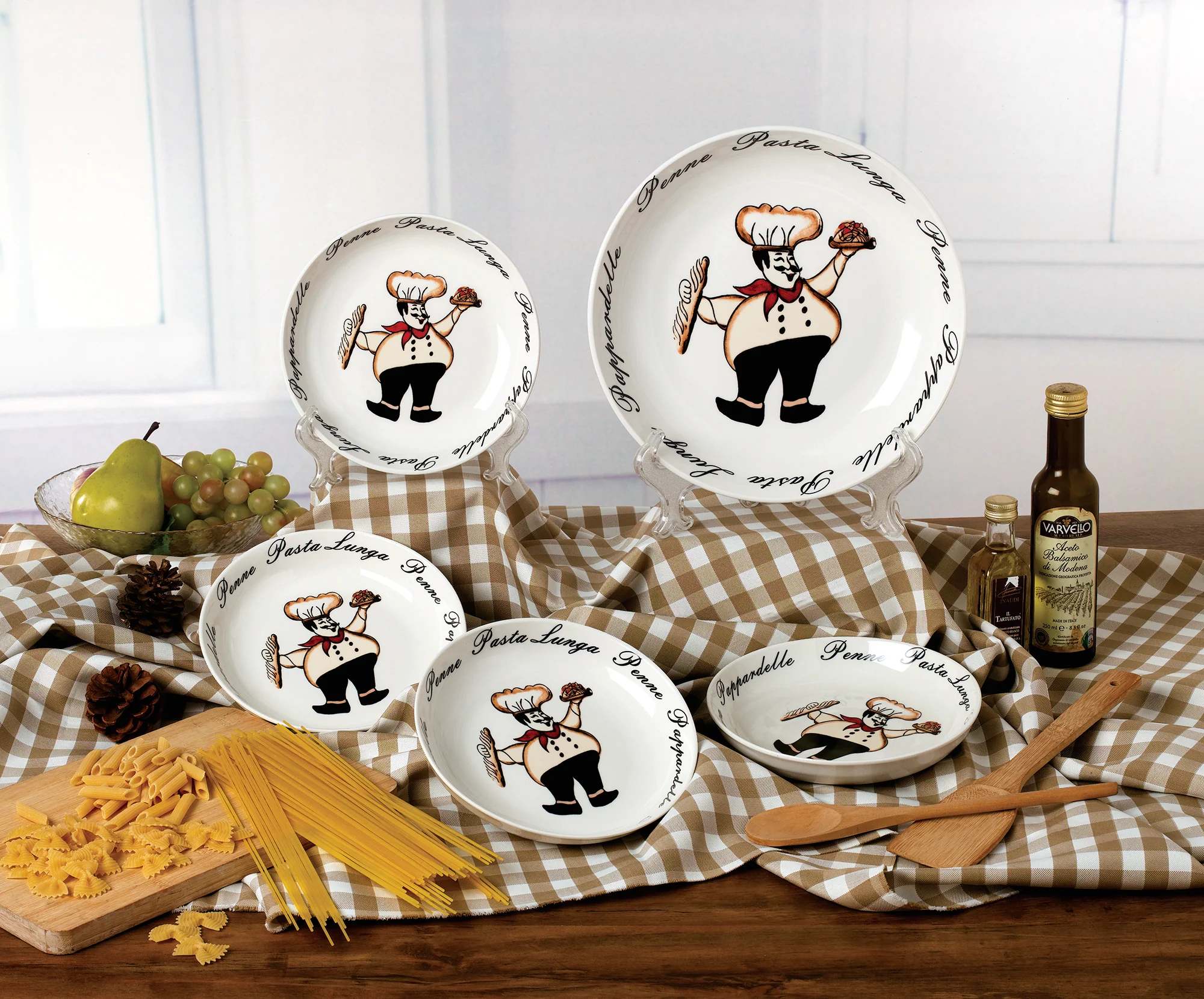 Chef 5 Piece Porcelain Pasta Set - Image 4