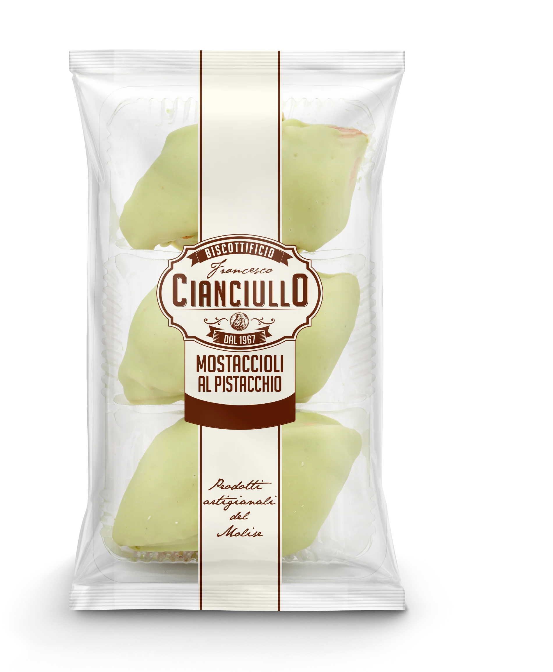 Cianciullo Mostaccioli With Pistacchio, 7 oz | 200g