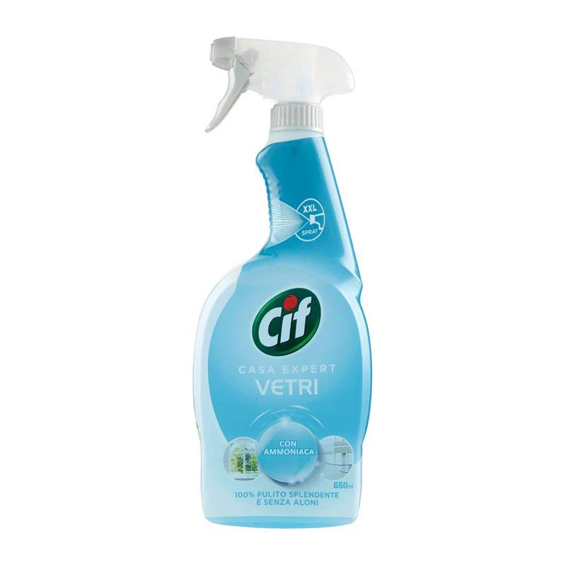 Cif Professional Vetri, Glass With Ammonia Cleaner, 650 ml