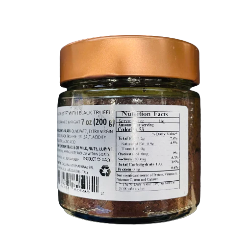 Cinquina Olive Spread With Black Truffle, 7 oz | 200g - Image 2