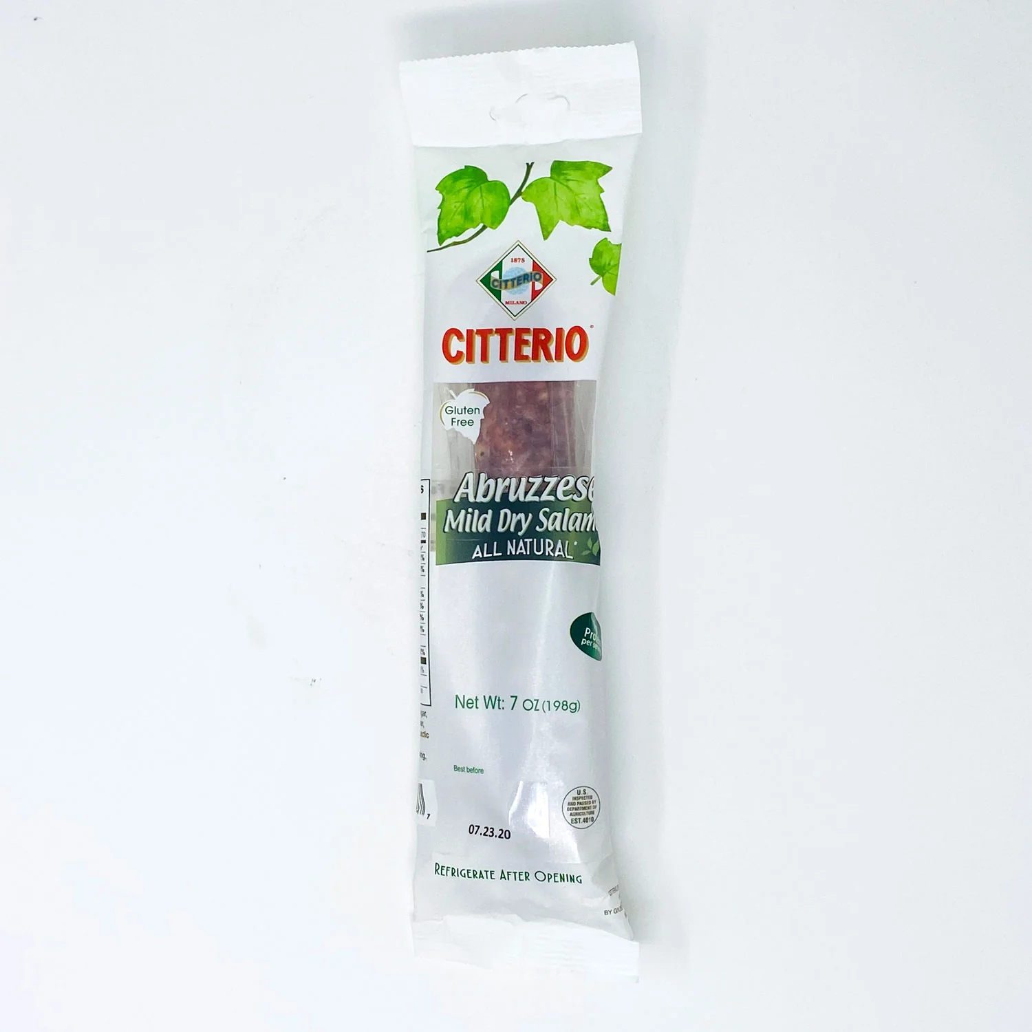 Citterio Abruzzese Mild Dry Salame, 7 oz | 198g