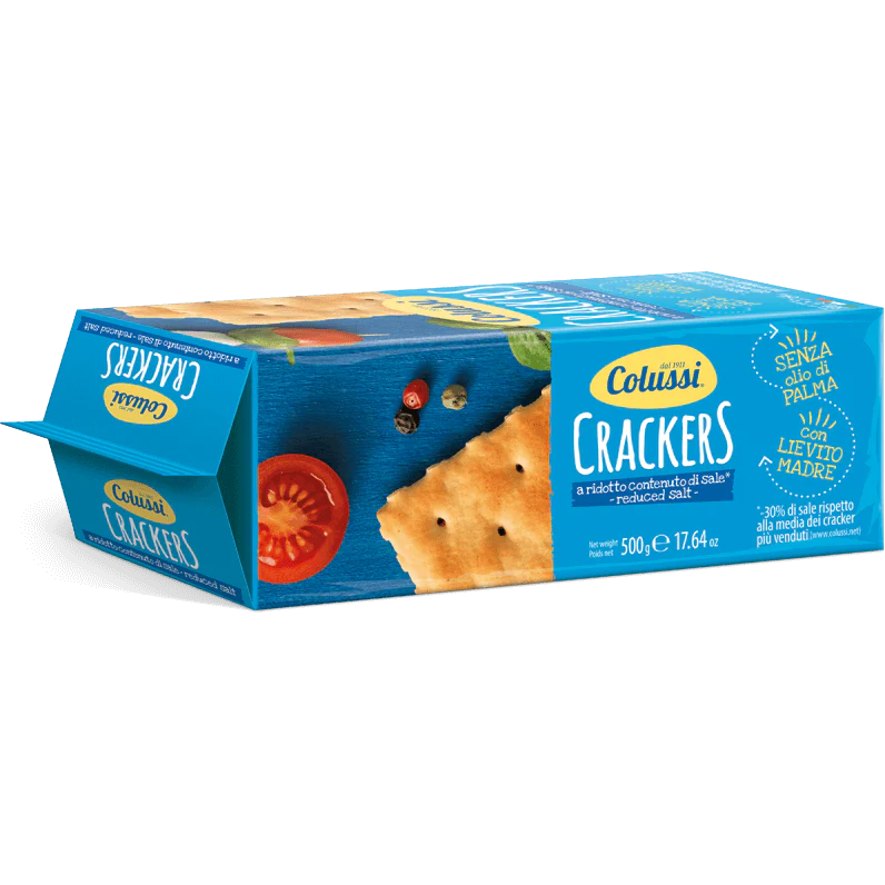 Colussi Crackers Reduced Salt, 500g - Image 2
