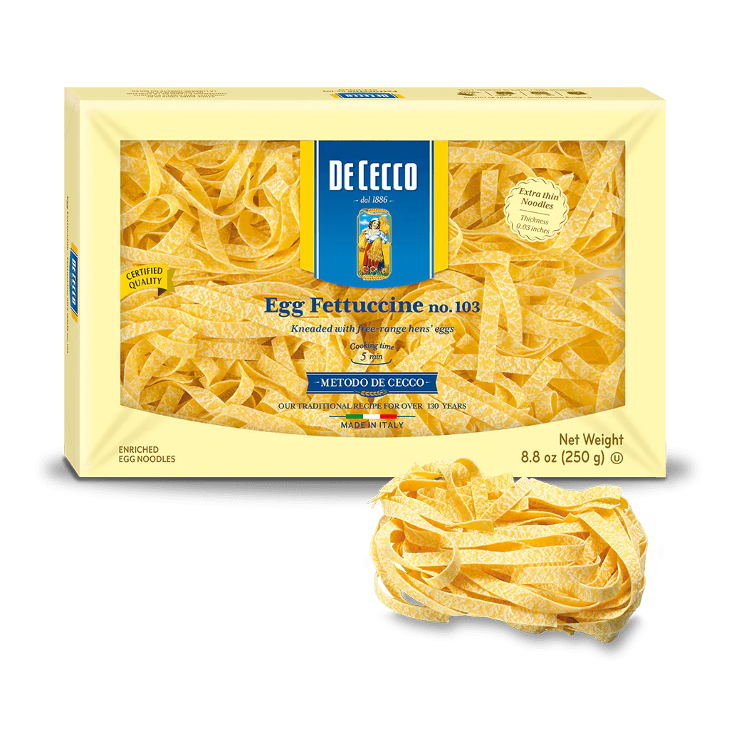 De Cecco Egg Fettuccine Pasta, #103, 8.8 oz | 250g - Image 3