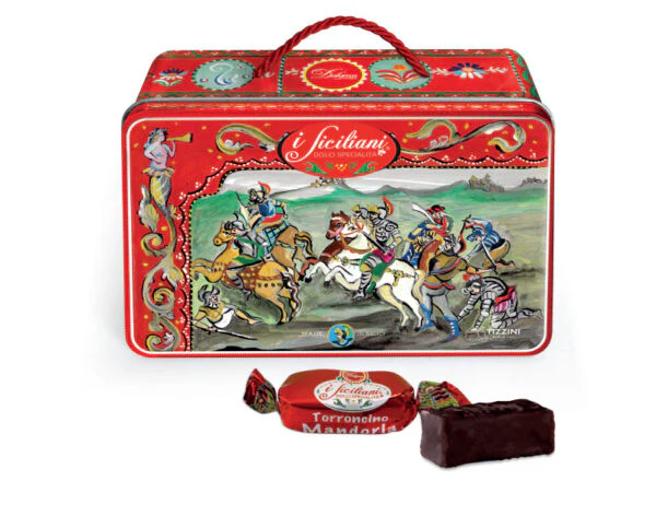 Dolgam Gift Tin Torroncini Soft Nougat Assorted Flavors, 8.8 oz - Image 3