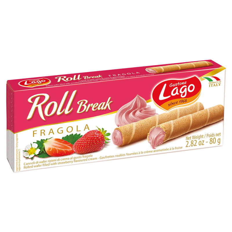 Lago Roll Break Strawberry, 2.82 oz | 80g