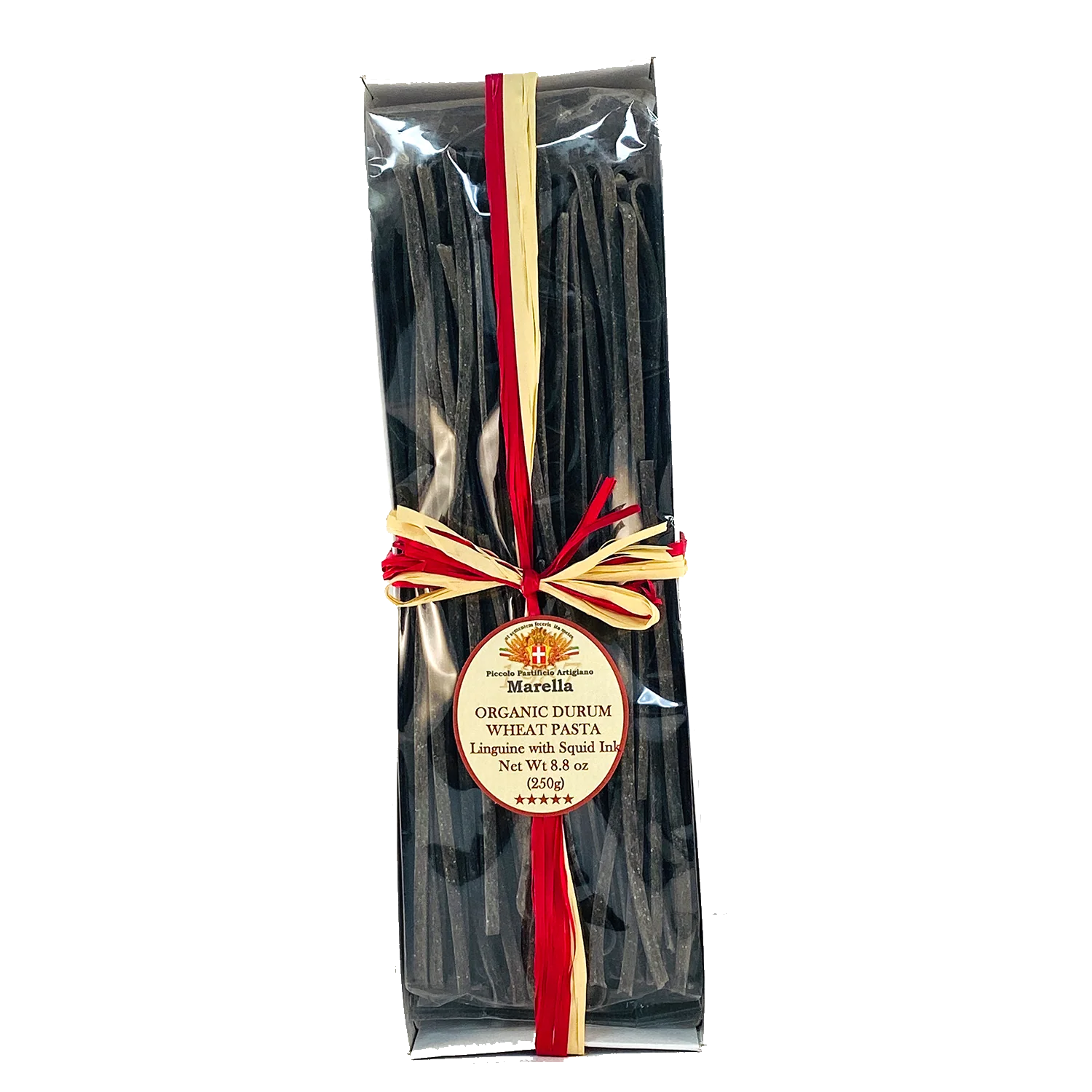Marella Linguine With Squid Ink, Organic Pasta from Italy, 8.8 oz