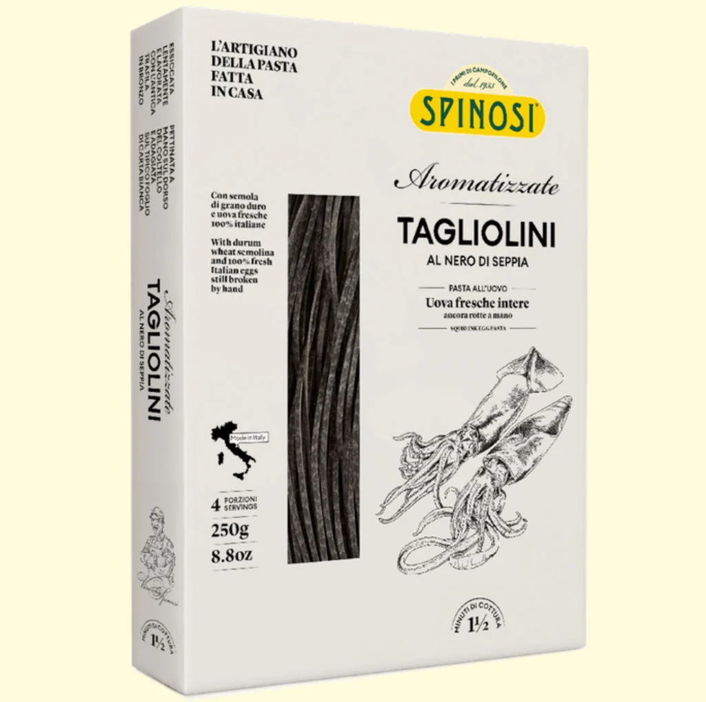 Spinosi Tagliolini with Squid Ink Pasta, 8.8 oz | 250g