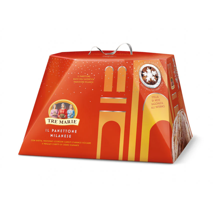 Tre Marie Milanese Panettone, Special Snowing Christmas night, 36.33 oz | 1030g