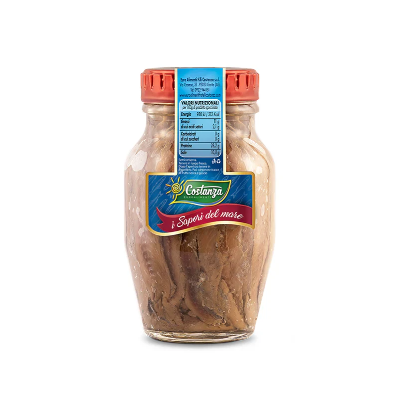 Costanza Fillets of Anchovies, Filetti di Acciughe, 80 g