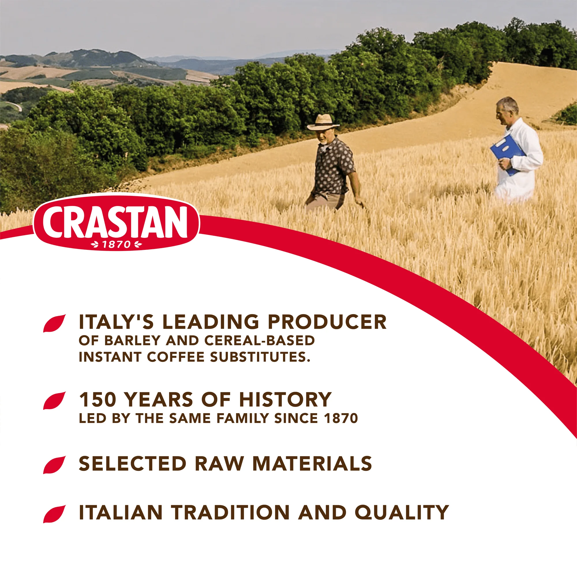 Crastan Barley & Cocoa Instant, Orzo & Cacao, 180g - Image 2
