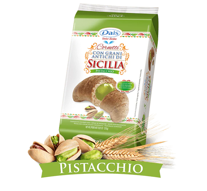 Dais Croissant with Pistachio Cream Filling, 6 Pack, 9.52 oz | 270g