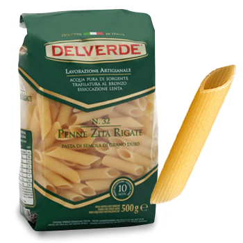 Delverde #32 Penne Rigate, 1 LB