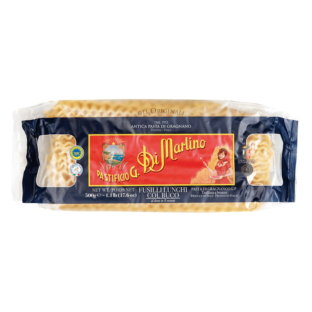 Di Martino Fusilli Lunghi Con Buco Pasta, 17.6 oz | 500g