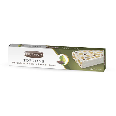 DiGennaro Soft Nougat with Pears and Cocoa Beans, 5.29 oz | 150g