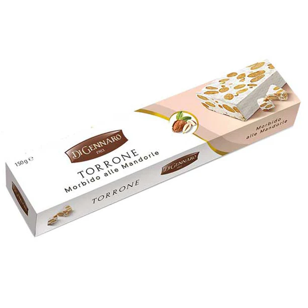 DiGennaro Torrone Soft Almond Nougat, Morbido alle Mandorle, 150g