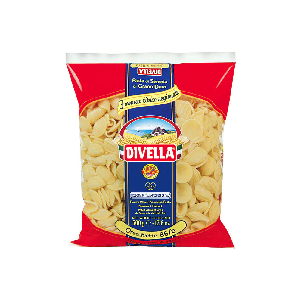 Divella Orecchiette Medium #86/b, 17.6 oz | 500g
