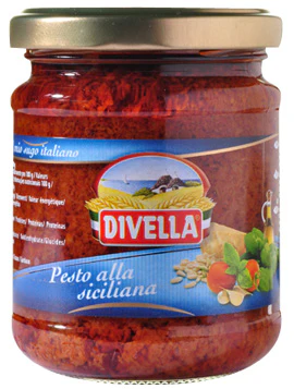 Divella Pesto alla siciliana, 190g Jar