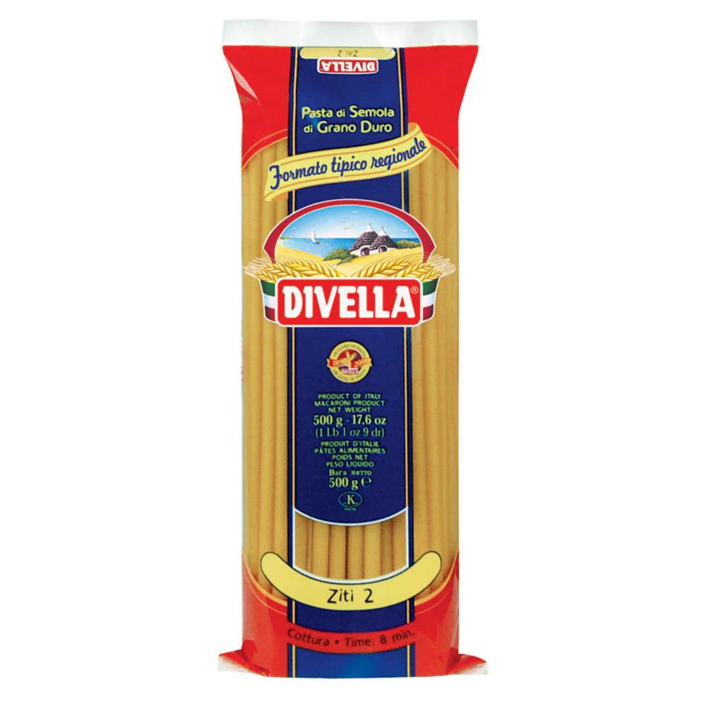 Divella Ziti Pasta, #2, 500g