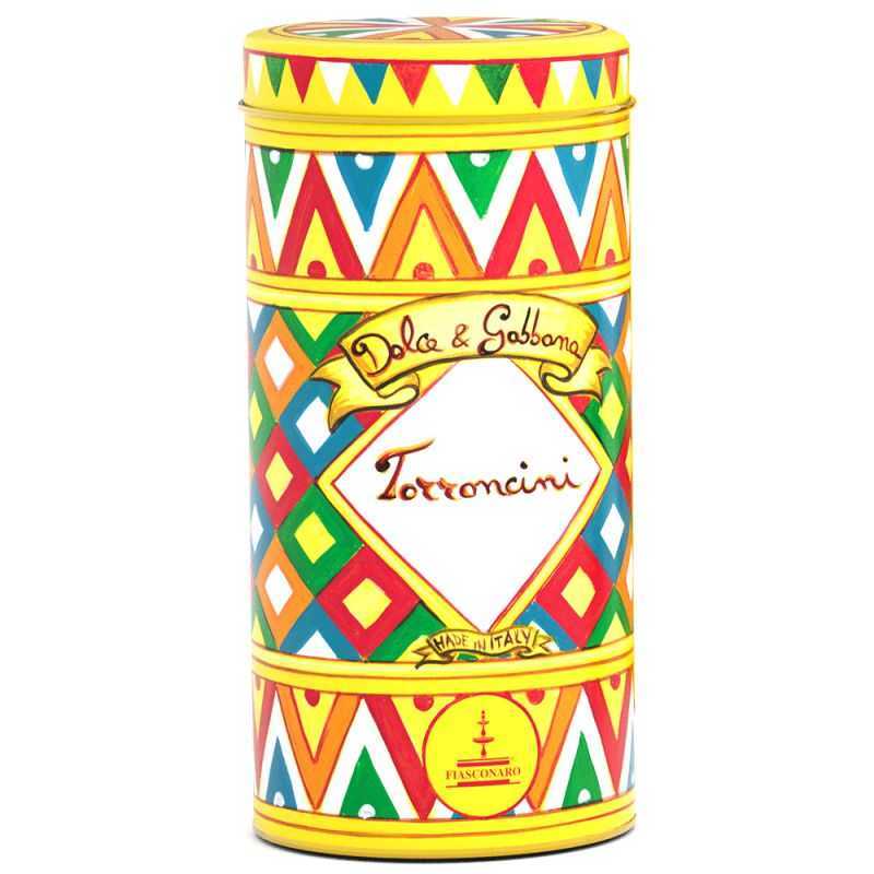 Dolce & Gabbana Fiasconaro Torrone Siciliano Soft Bite Size Torrone Tin, 5.29 oz | 150g