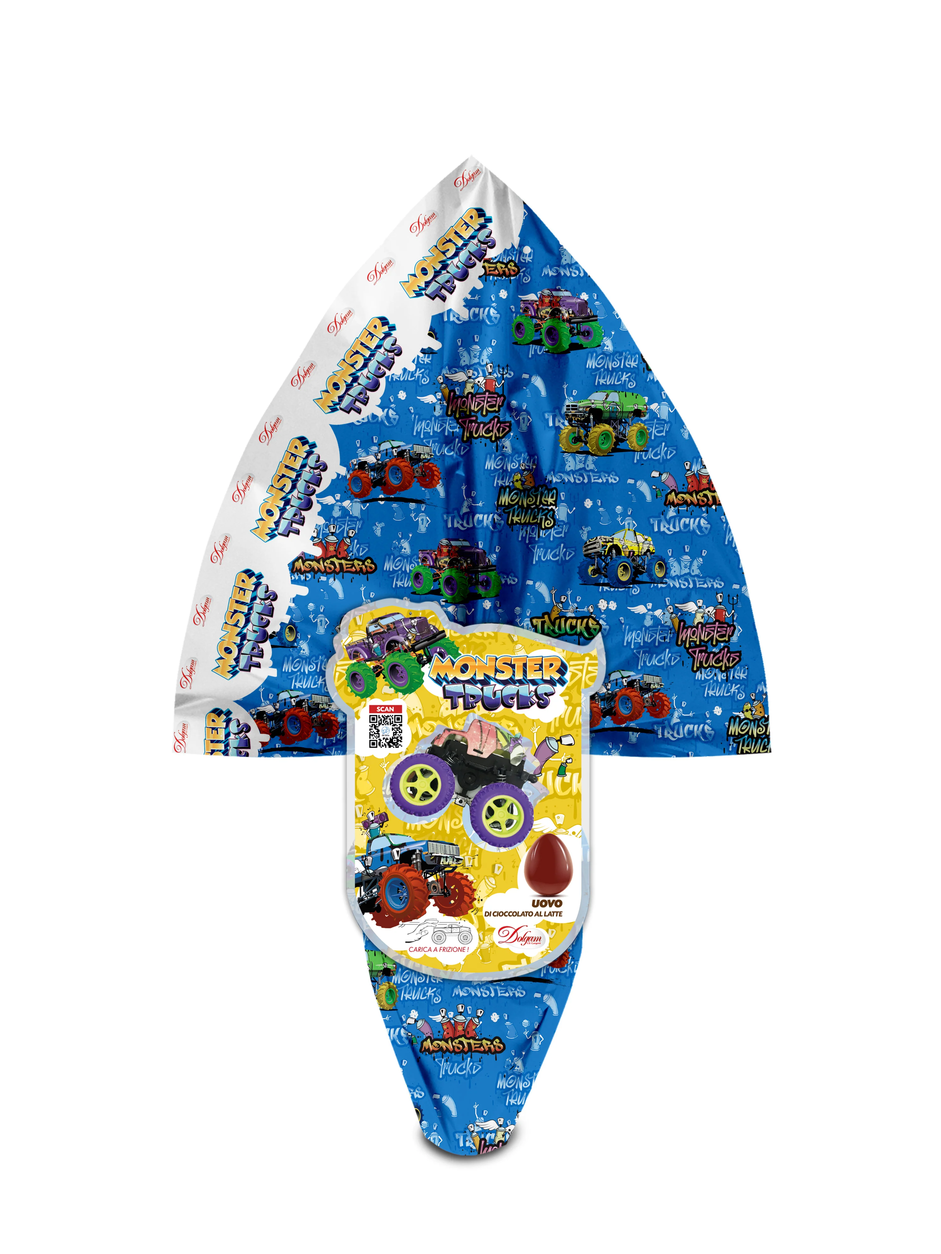 Dolgam Monster Trucks, Milk Chocolate Egg, 10 oz | 300g - Image 2