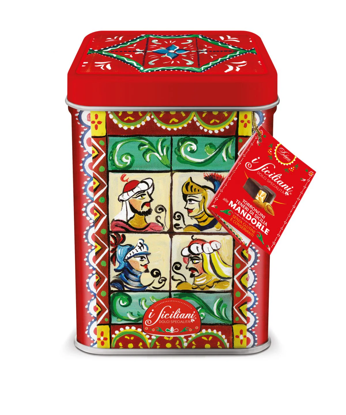 Dolgam Tall Gift Tin Torroncini Soft Nougat 6 Assorted Flavors, 8.8 oz | 250g - Image 3