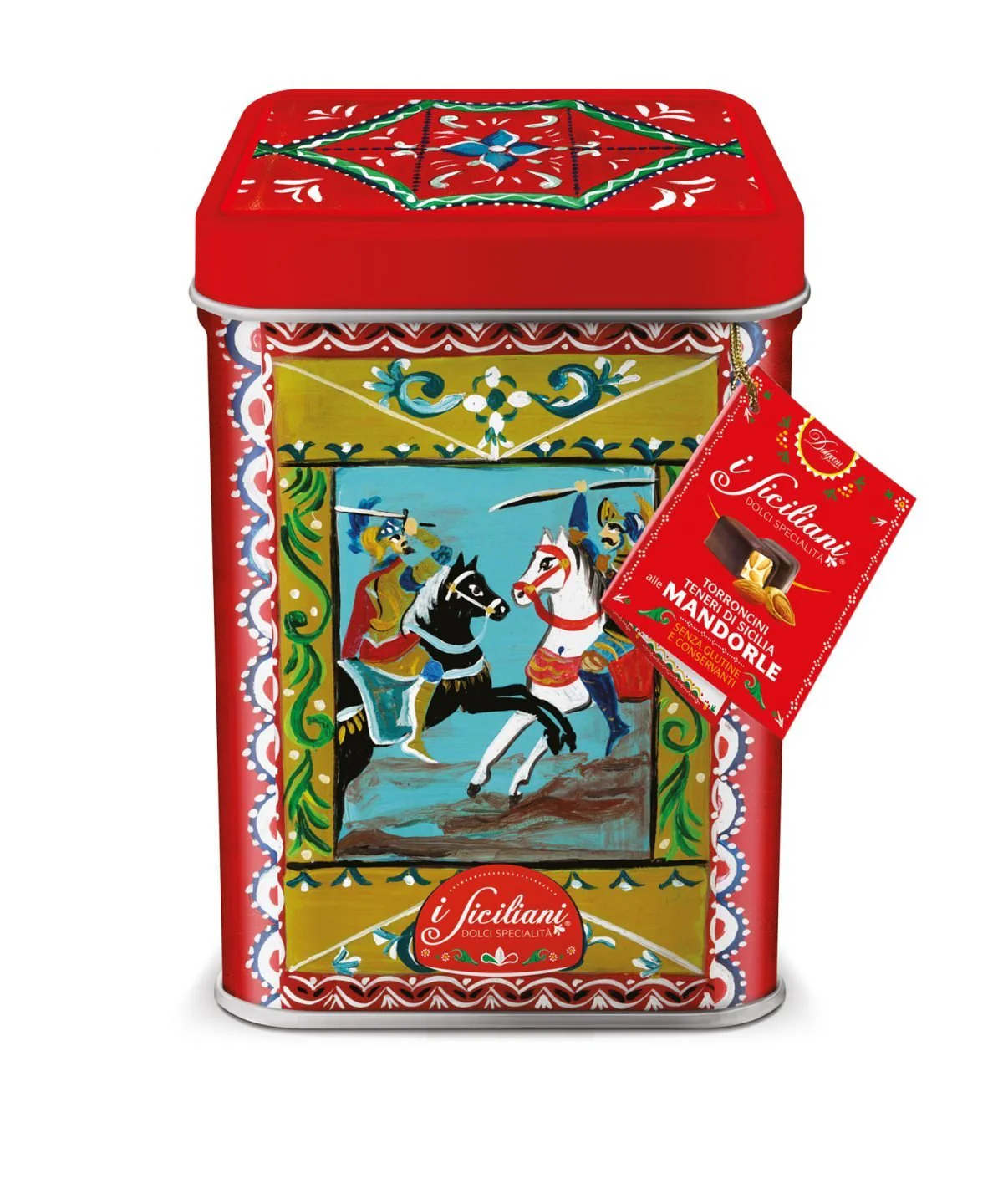 Dolgam Tall Gift Tin Torroncini Soft Nougat 6 Assorted Flavors, 8.8 oz | 250g - Image 4