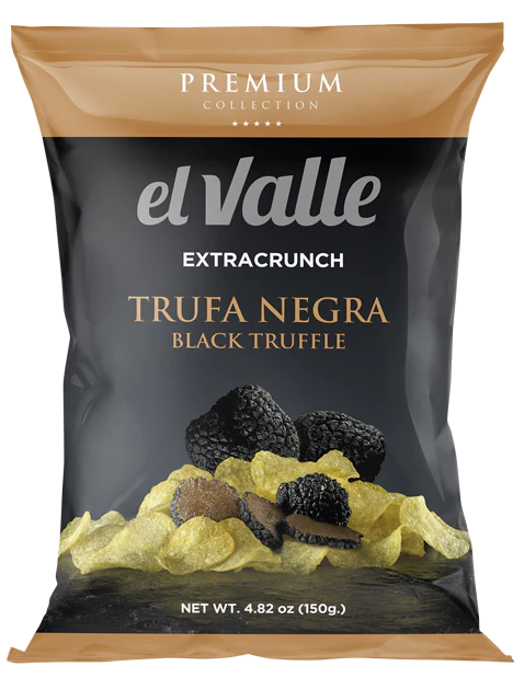 El Valle Black Truffle Potato Chips, 5.2 oz | 150g