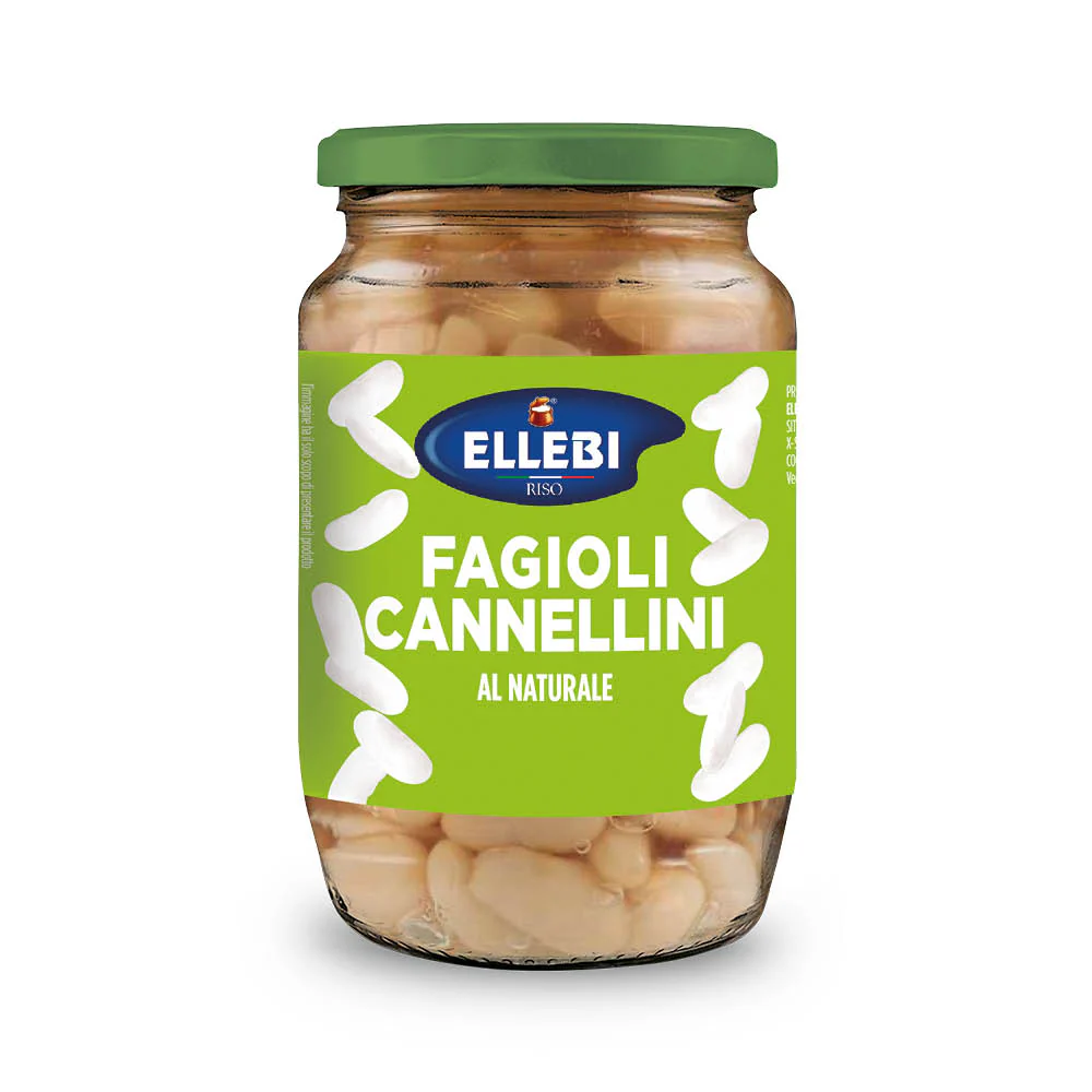 Ellebi Cannellini Beans – Italian White Beans, 12.7 oz (360g)