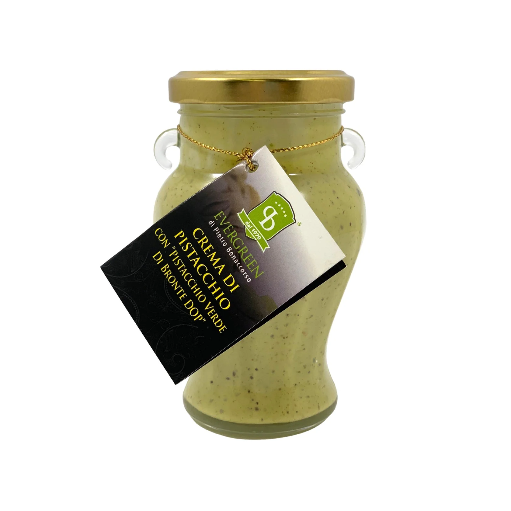 Evergreen Cream di Pistacchio Di Bronte DOP, Pistachio Cream, 6.7 oz | 190g