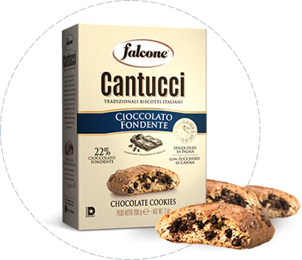 Falcone Cantuccini Dark Chocolate, 7 oz