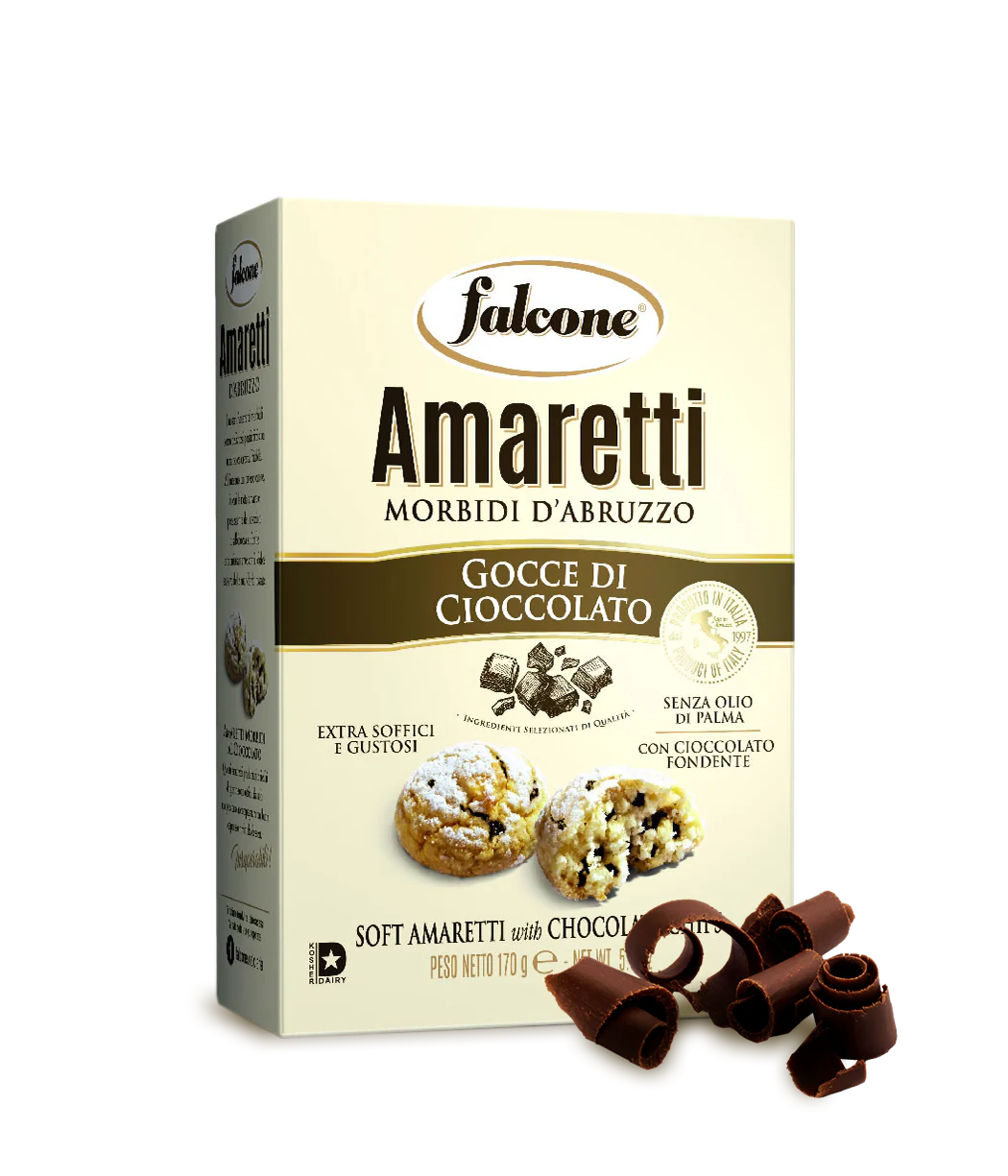 Falcone Classic Soft Amaretti With Chocolate Chips, 5.9 oz | 170g