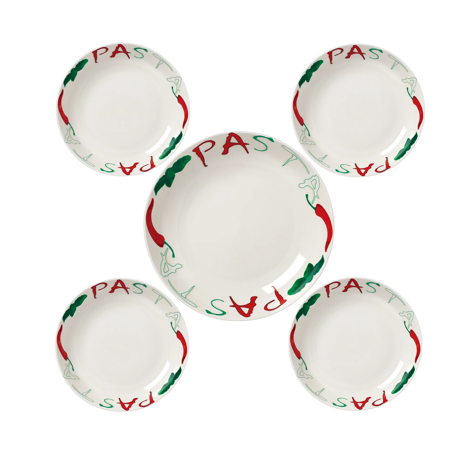 Familia Pasta 5 Piece Porcelain Pasta Set - Image 2