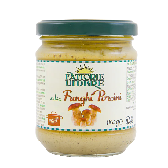 Fattorie Umbre's Porcini Mushroom Sauce, 6.3 oz | 180g (Gluten Free)