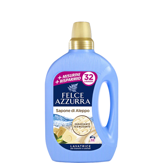 Felce Azzurra Aleppo Soap, Detergent for Washing Machine, 32 Loads, 1.6 Liter