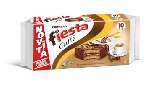 Ferrero Fiesta CAFFE Snack Cakes Pack of, 10 x 40g Pieces