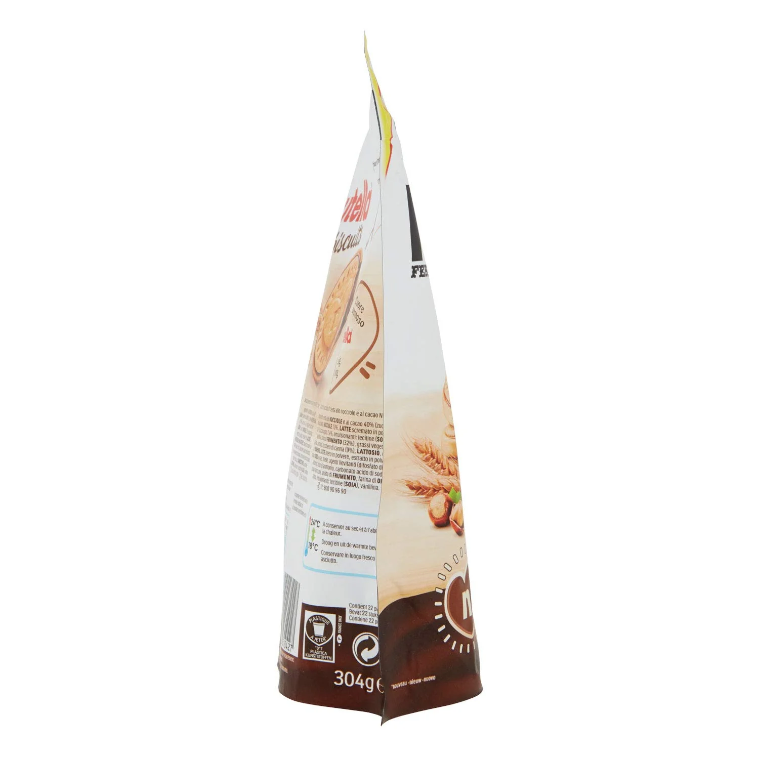 Ferrero Nutella Biscuits, Resealable Bag, 304g - Image 3